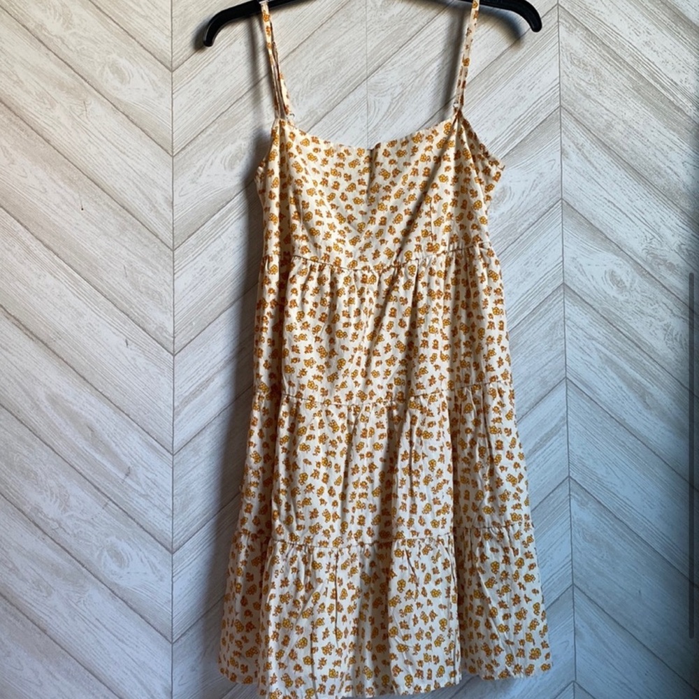 Faithfull the Brand Yellow Floral Mini Dress - Picture 3 of 6